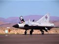 A rare Saab Draken at the Reno Air Races in 2003.  Unfortunately the aircraft spent most of this flight away from the airport on a photo run.  This video does include a nice engine start and finishes with a chute landing.