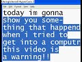 A warning when trying to get into a server