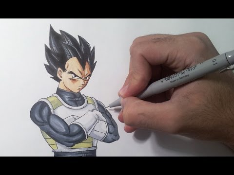how to draw vegeta