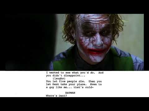 From Script to Screen The Joker Interrogation Scene - Featurette From Script to Screen The Joker Interrogation Scene (English)