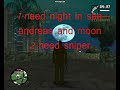 GTA san andreas moon bug