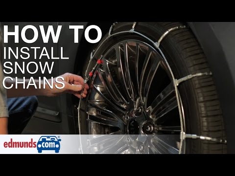 how to fit tire chains