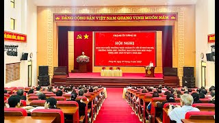 Giao ban giữa Thường trực Thành ủy với Bí thư chi bộ, Trưởng thôn, khu; trưởng Ban công tác mặt trận thôn, khu dân cư quý I năm 2023