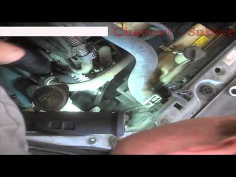 Timing belt replacement Toyota Sienna 2006 3.3L PART 1 Water pump too. Install Remove Replace