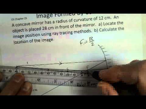 how to locate image in concave mirror