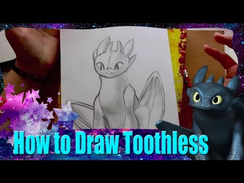 How to Draw Toothless for How to Train Your Pet Dragon