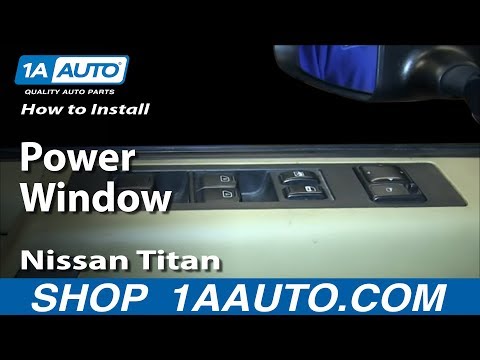 How To Install Replace Drivers Power Window Master Switch Nissan Titan