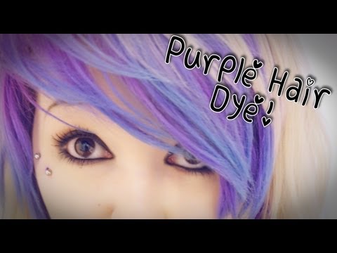 how to dye your hair light purple