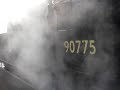 steam engine 90775 wd 2-10-0 takes on water steam engine 90775 wd 2-10-0 takes on water