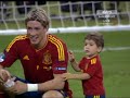 Torres and kids - Nora and Leo celebrate Euro Victory