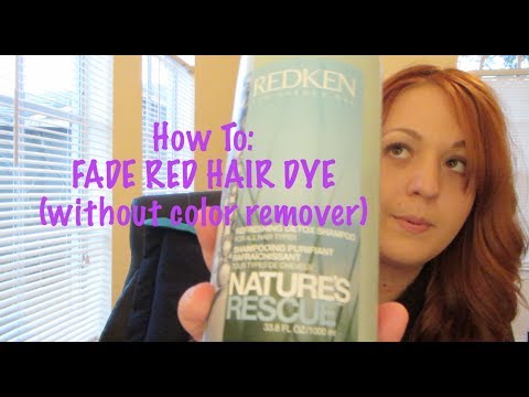 how to dye out red hair