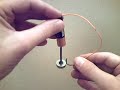 Maxwell's Homopolar Motor - battery wire screw  magnet