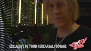 Aerosmith 2009 Tour Rehearsal Video with Tom