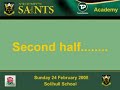 Saints U18s demolish England U18 AER @ Solihull - 24 Feb 08