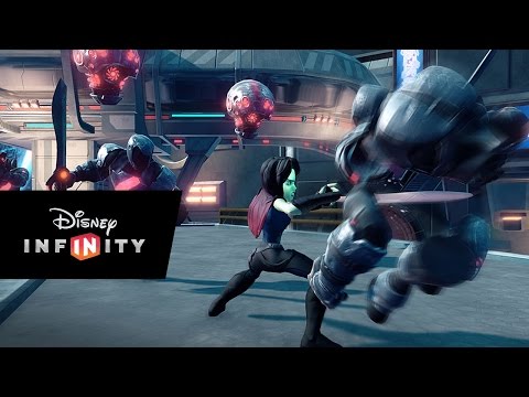 Видео № 1 из игры Disney Infinity 2.0 (Marvel) Набор 2+1: Cтражи Галактики (Звёздный лорд, Гамора, локация Стражи Галактики) (Б/У)