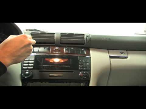 how to remove radio from mercedes c class