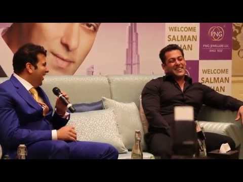 Salman Khan in splits of laughter at a Dubai press conference PNG jewellers
