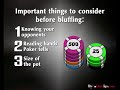 Texas Holdem - Bluffing Texas Holdem - Bluffing