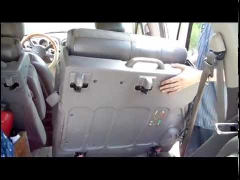 How to remove the back seats from a Chrysler PT Cruiser step by step