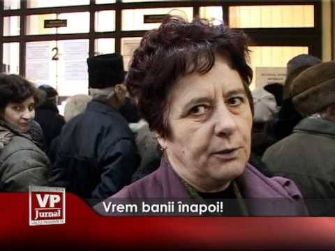 Vrem banii înapoi!