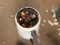 this stove is a partial oxidation gas generator stove.  it produces hydrogen, carbon monoxide, methane and other cracked organic compounds.  the same principle is in our books on gasification of wood for engines and cars. yes, you can run a car off this type of system and over 1 million vehicles did this during wwii... it can still work today