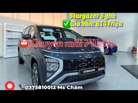 Khuyến mãi Stargazer Cao Cấp 6 Chổ chỉ với 614Triệu #hyundai #stargazer #hyundaistargazer