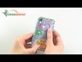 iPhone 3G 3GS Flower and Heart Pattern Rhinestone Hard Plastic Case Back Cover - dinodirect