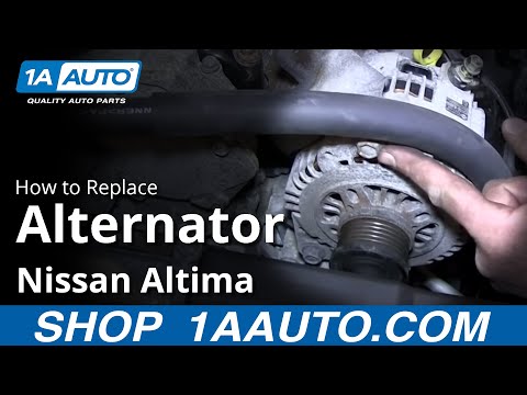 How To Install Replace Alternator 2.5L 2002-06 Nissan Altima Sentra