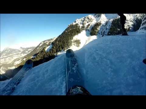Великолепный спуск на лыжах в Berchtesgaden