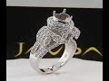 Round Diamond Semi Mount Engagement Ring 14k White Gold (2.6