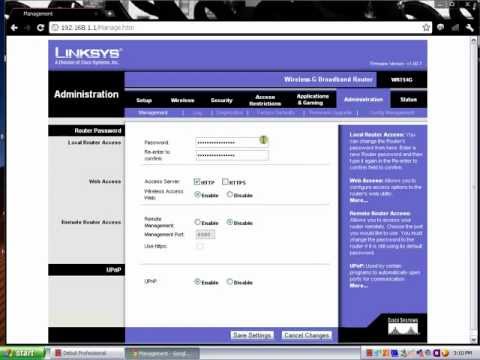 how to set password on linksys router