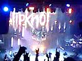 Slipknot drummer playing upside down