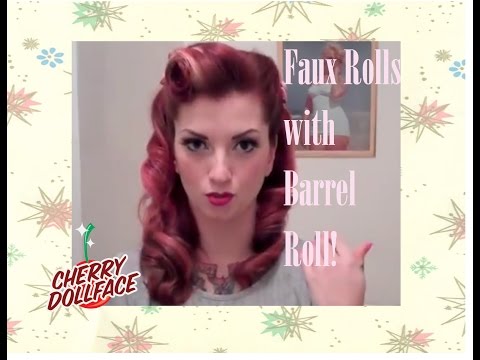 vintage hair - A lot of you gals are having trouble with victory rolls. Here is an easy way to fake them that still looks super cute and lasts all day! To buy all of the pr...