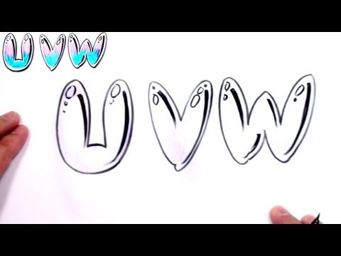 how to draw a bubble letter q