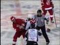 Alexander Svitov & Darcy Verot slug it out! (Russian hockey)