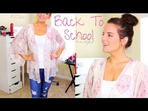 Back to School: Running Late? | Quick Hair, Makeup, & Outfit | Under 15 minutes