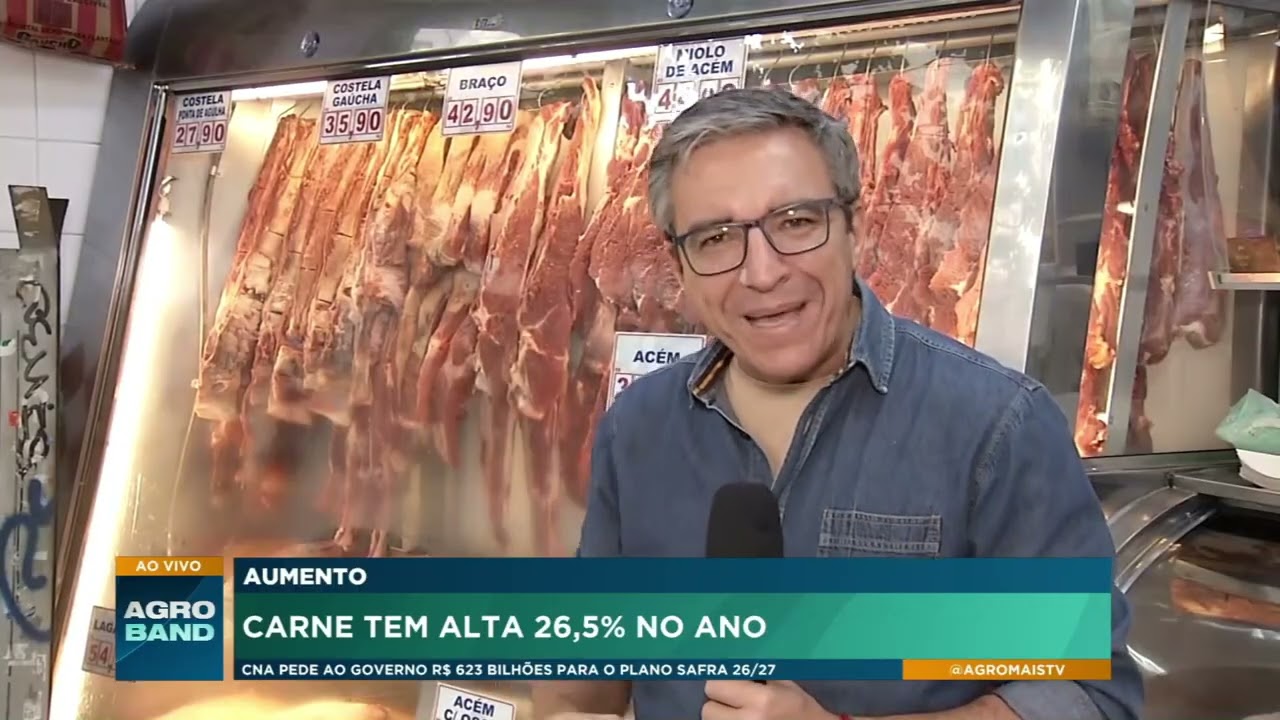 Exportações puxam alta da carne no Brasil
