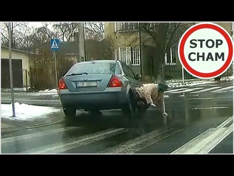 Zamienić praktycznie bezszkodową stłuczkę w próbę zabójstwa. Mistrz.