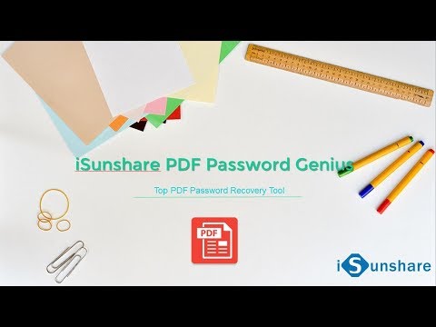 iSunshare PDF Password Genius 3.1.20 + Crack Application Full Version