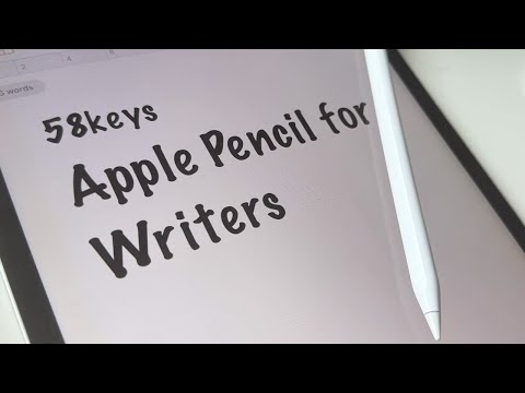 No drawing, just writing with the Apple Pencil