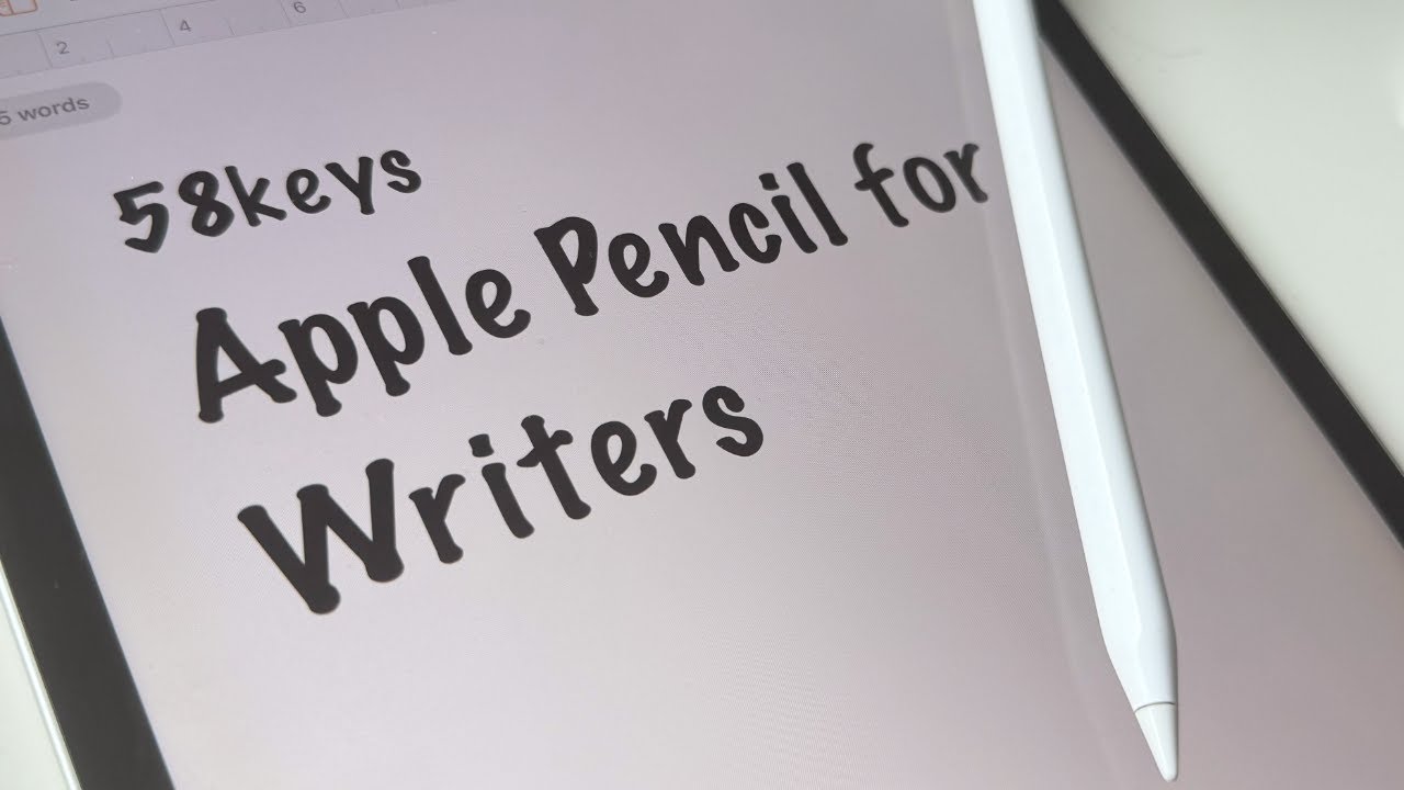 No drawing, just writing with the Apple Pencil