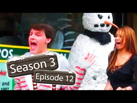 Funny Scary Snowman Prank - Season 3 Episode 12