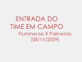 ENTRADA DO FLUMINENSE EM CAMPO | FLUMINENSE X PALMEIRAS