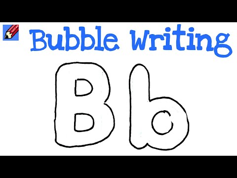 how to draw a bubble letter q