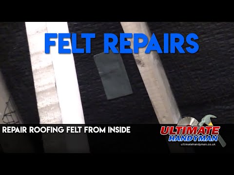 how to patch felt roof