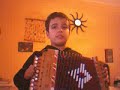 gioele che suona l'organetto