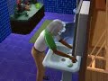 The Sims 2 Apartment Life - Washing face and brushing teeth