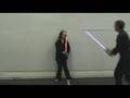 Ashida Kim vs Sensei Broussard (Laser Swords)
