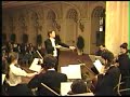 this was the first time i conducted the talich chamber orchestra, and it was one of the most memorable concerts i ever gave! the concert took place in the zofin palace on an island in the vlava river next to the prague national theater where i was working at that time. it was april 3, 1996, and i remember quite clearly that it had just snowed that day.

(as usual, i must apologize for the sound quality, since the microphone is in the camera at the back of the orchestra)