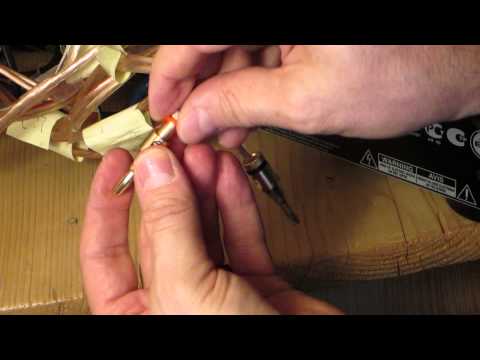 Hifi- Banabenstecker mit Boxenkabel optimal montieren